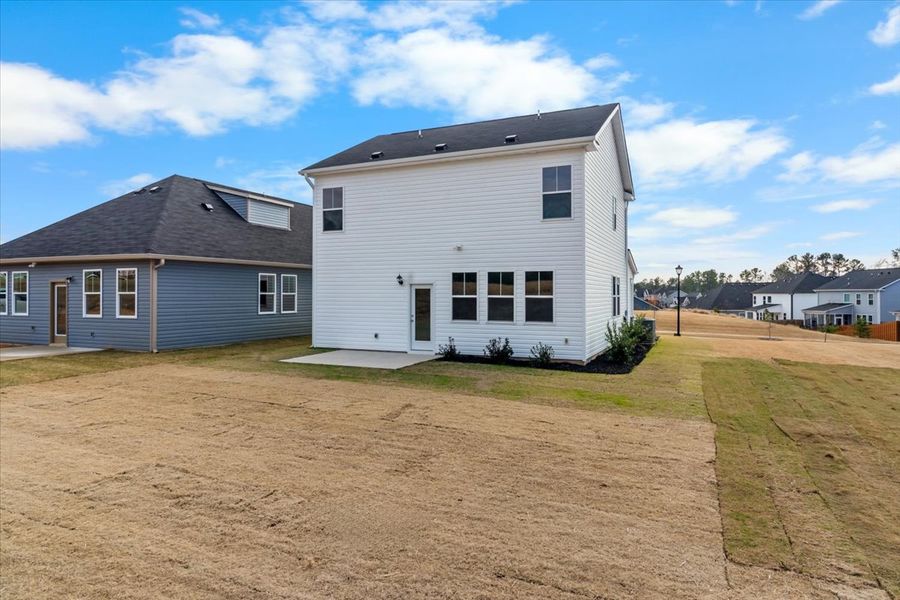 Exterior details and patio area of a home in Windsor, North Augusta (Image 23).