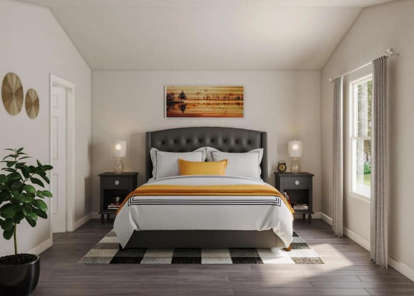Furnished interior view inside a new home in Waterside at Cedar Creek, Abilene (Image 3). Furnished interior view inside a new home in Waterside at Cedar Creek, Abilene (Image 3).