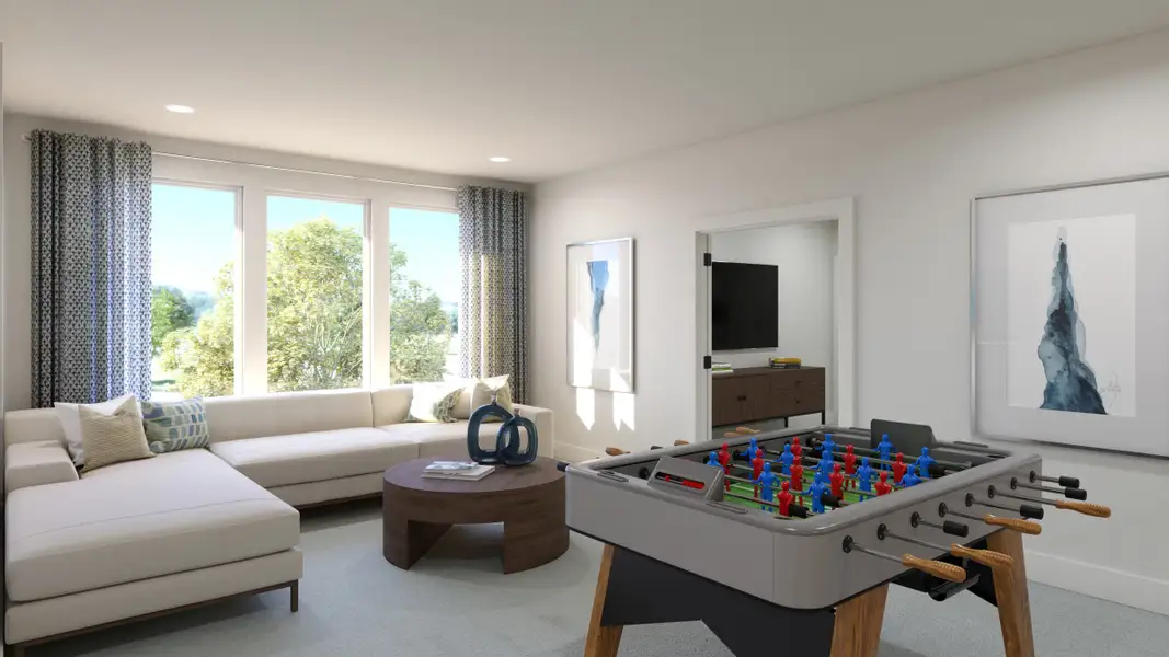 Representative furnished interior of a home built from the Ashland III by Southgate Homes in Eliana, McKinney (Image 16).