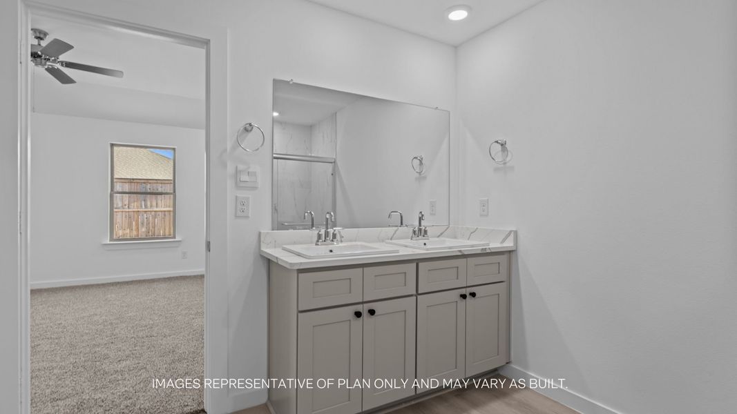 Furnished interior view inside a new home in Allen Farms, Lubbock (Image 5).