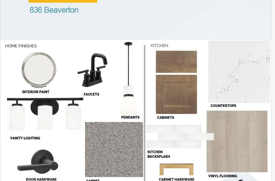 Sample of building materials used in homes in Cedar Brook, Leander (Image 16).