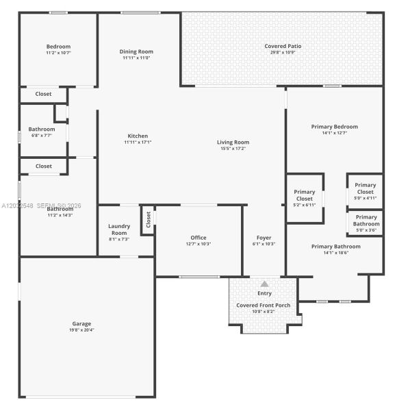2D floor plan layout of this home in , Cape Coral, FL (Image 5).