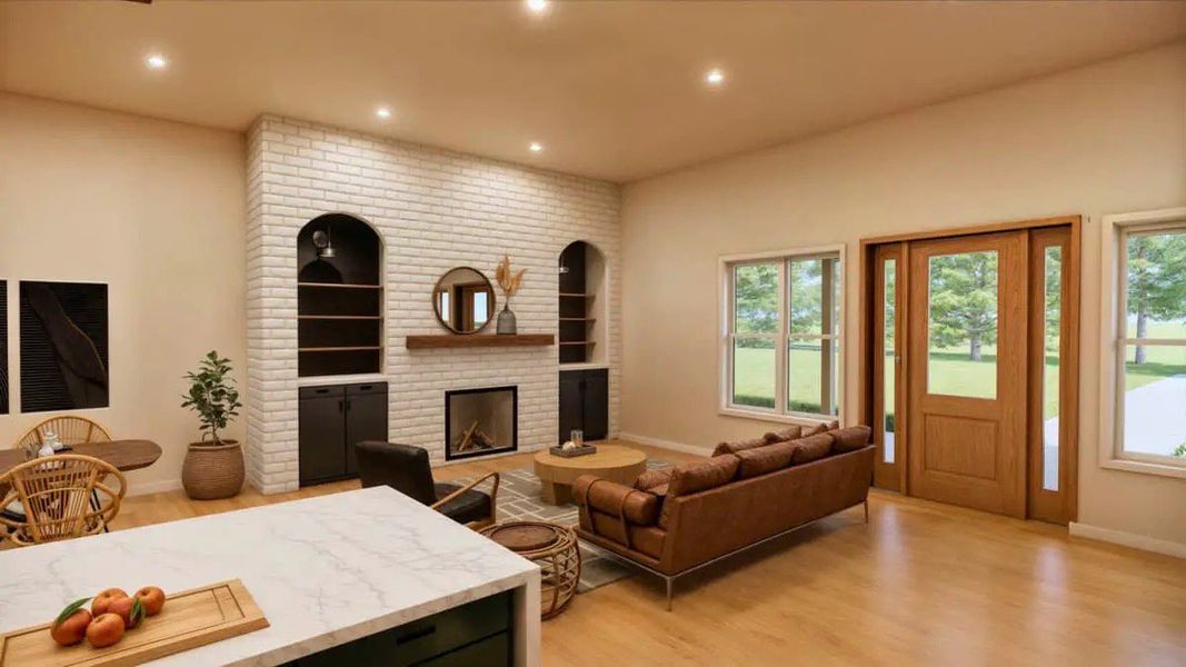 Representative furnished interior of a home built from the Haven by Zeal Home Builders in Oak Water Ranch, Granbury (Image 7).