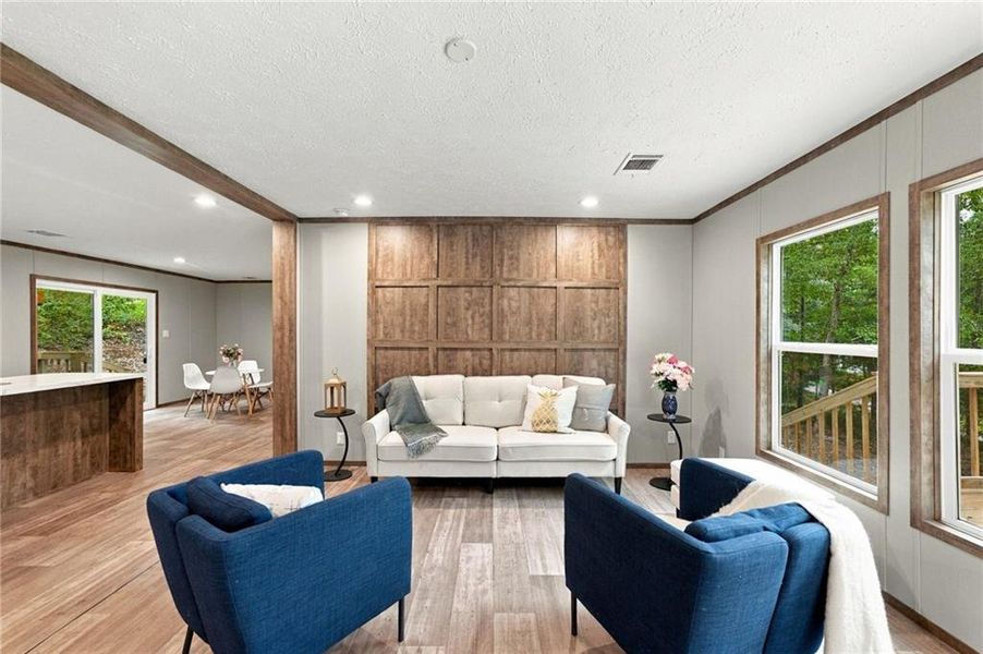 Furnished interior view inside a new home in , Clarkesville (Image 5).