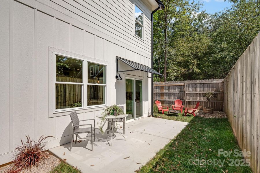 Cozy outdoor area for entertaining