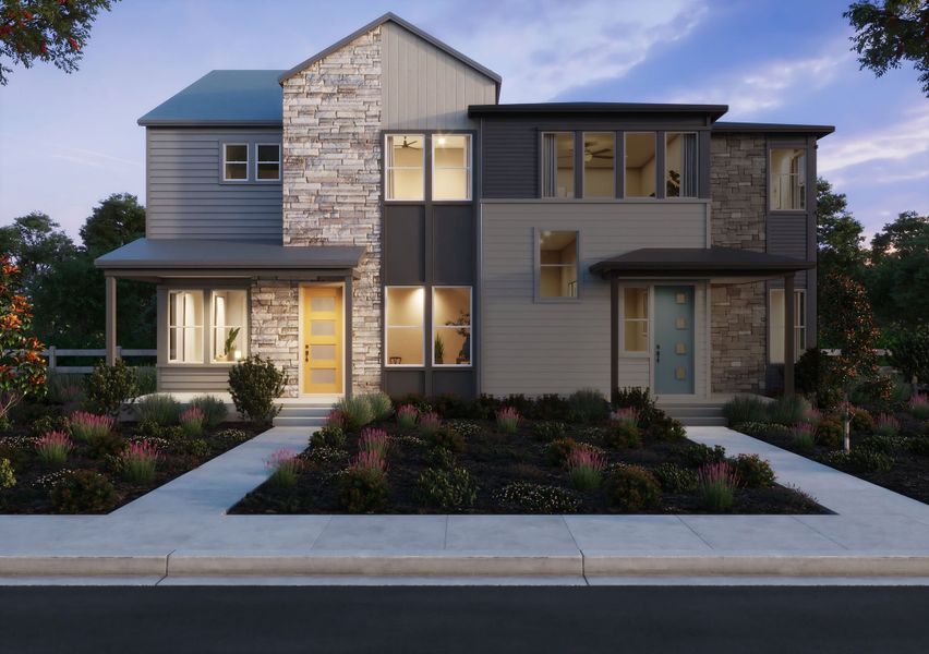 Representative exterior photo of a completed home built from the 3 by Trumark Homes in Trumark Homes at Sterling Ranch, Littleton, CO (Image 29).