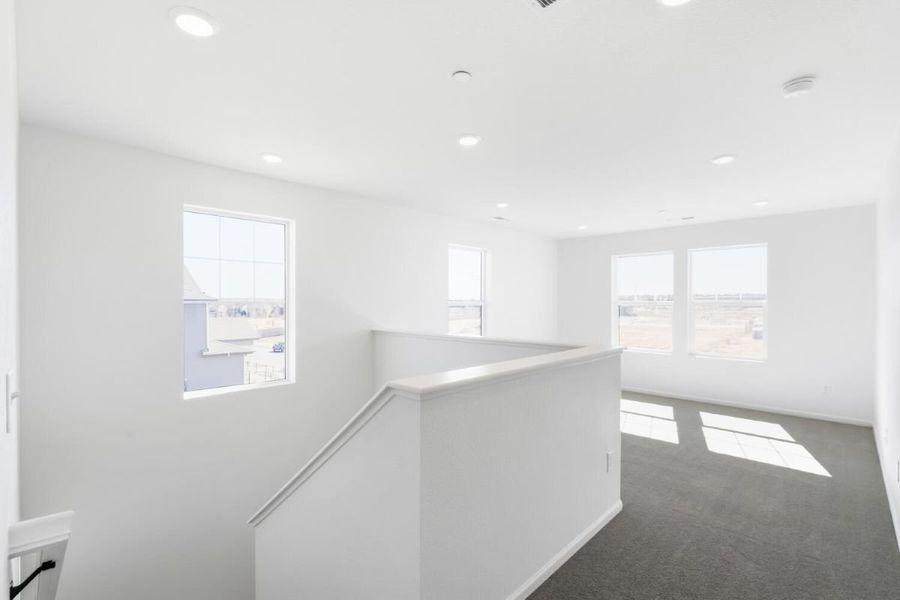 Spacious, unfurnished interior of a new home in The Nest Reserve at Canyon Creek, Erie (Image 16). Spacious, unfurnished interior of a new home in The Nest Reserve at Canyon Creek, Erie (Image 16).