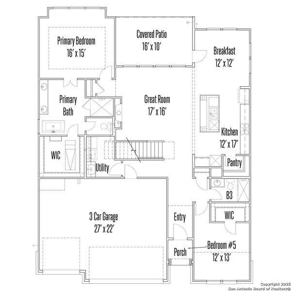 2D floor plan layout of this home in Legacy at Lake Dunlap, New Braunfels, TX (Image 2). 2D floor plan layout of this home in Legacy at Lake Dunlap, New Braunfels, TX (Image 2).