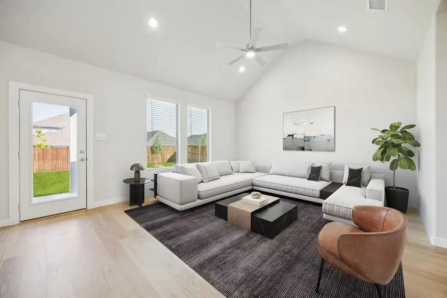 Living Room in the Masters home plan by Trophy Signature Homes – REPRESENTATIVE PHOTO Living Room in the Masters home plan by Trophy Signature Homes – REPRESENTATIVE PHOTO