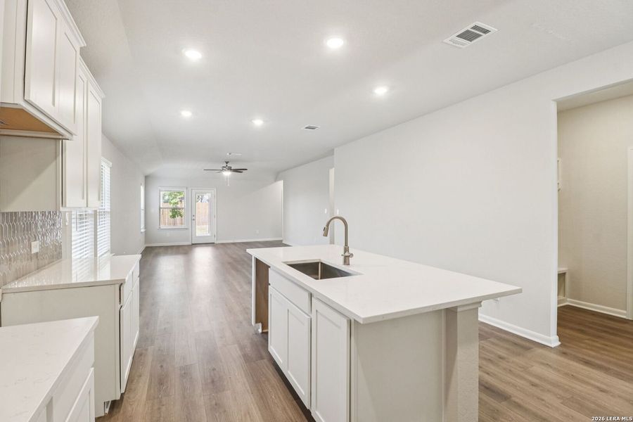 Furnished interior view inside a new home in Kallison Ranch, San Antonio (Image 7).