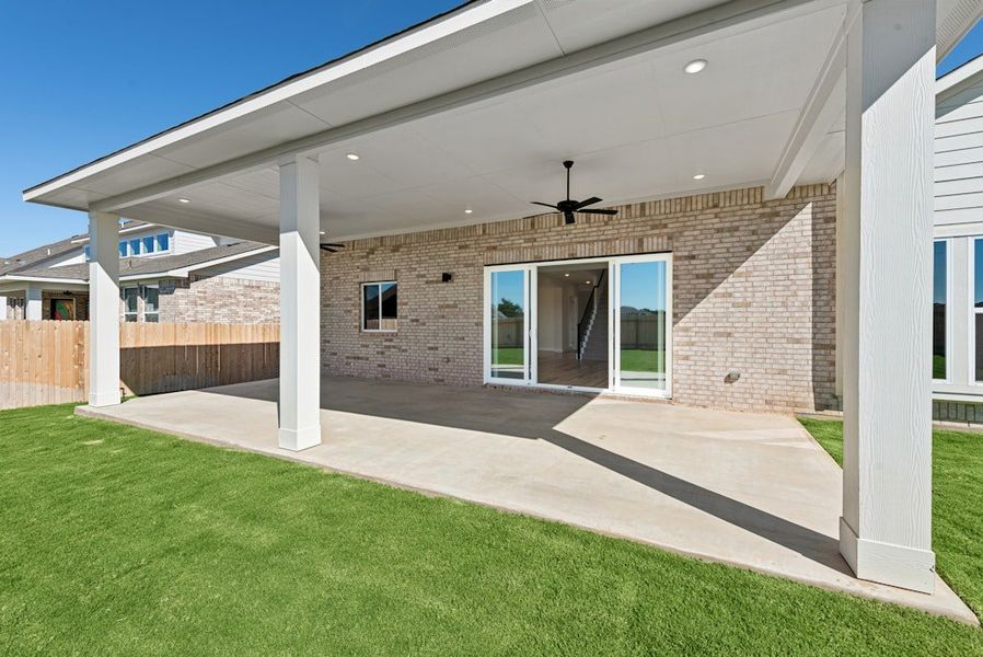 Exterior details and patio area of a home in Santa Rita Ranch, Santa Rita Ranch (Image 30). Exterior details and patio area of a home in Santa Rita Ranch, Santa Rita Ranch (Image 30).