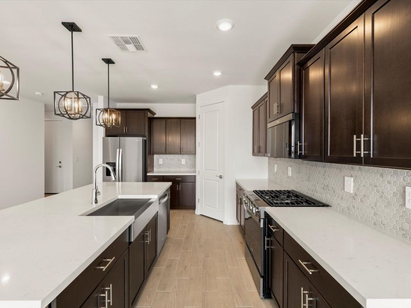 Furnished interior view inside a new home in Entrada Reserve Series, Tolleson (Image 5).