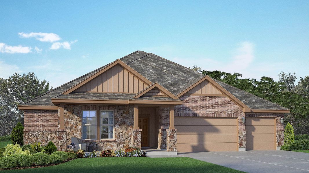 Representative exterior photo of a completed home built from the Berkshire by D.R. Horton in The Woods, Lumberton, TX (Image 2). Representative exterior photo of a completed home built from the Berkshire by D.R. Horton in The Woods, Lumberton, TX (Image 2).