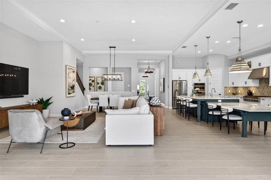 Furnished interior view inside a new home in , Venice (Image 42).