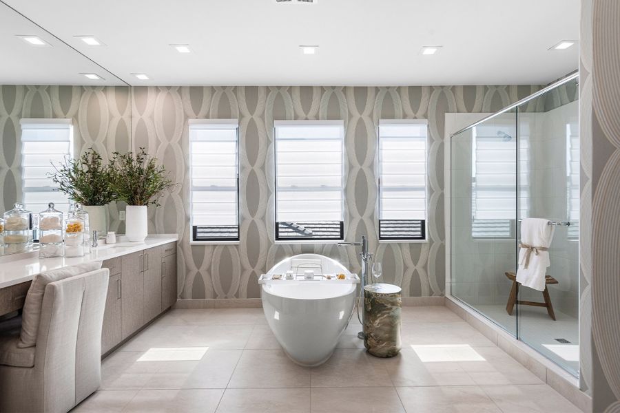 Representative furnished interior of a home built from the Lynx by GL Homes in Apex at Avenir, Palm Beach Gardens (Image 9).