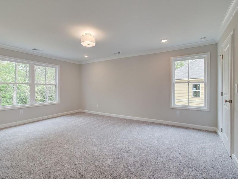 Spacious, unfurnished interior of a new home in Bluffs at Bells Ferry, Marietta (Image 26). Spacious, unfurnished interior of a new home in Bluffs at Bells Ferry, Marietta (Image 26).
