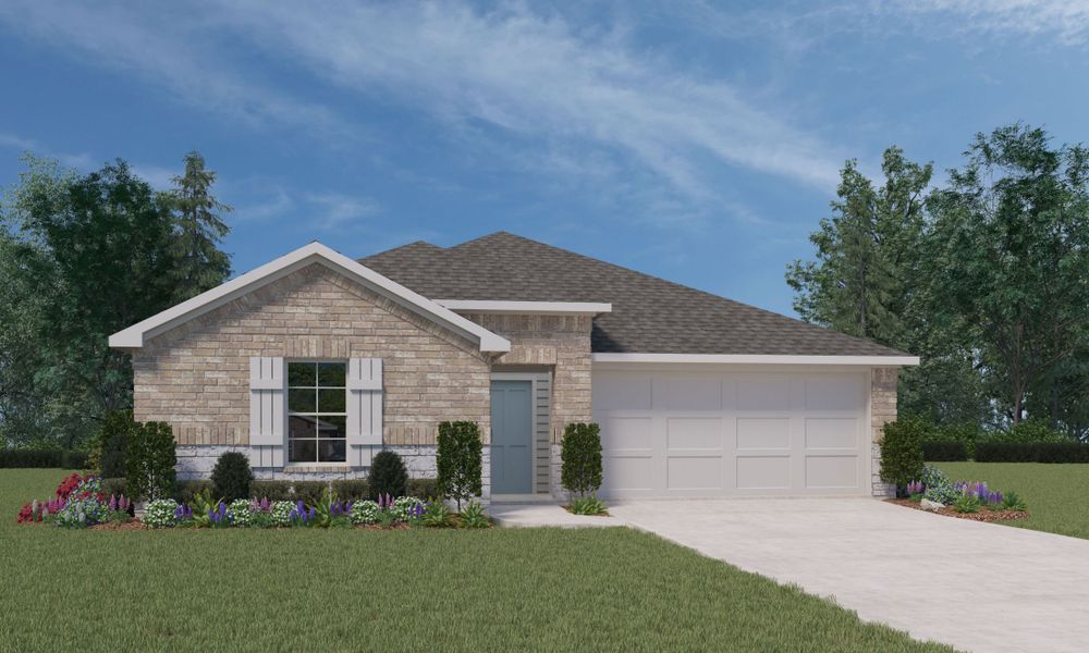 Representative exterior photo of a completed home built from the Fargo by D.R. Horton in The Terrace, Temple, TX (Image 2). Representative exterior photo of a completed home built from the Fargo by D.R. Horton in The Terrace, Temple, TX (Image 2).