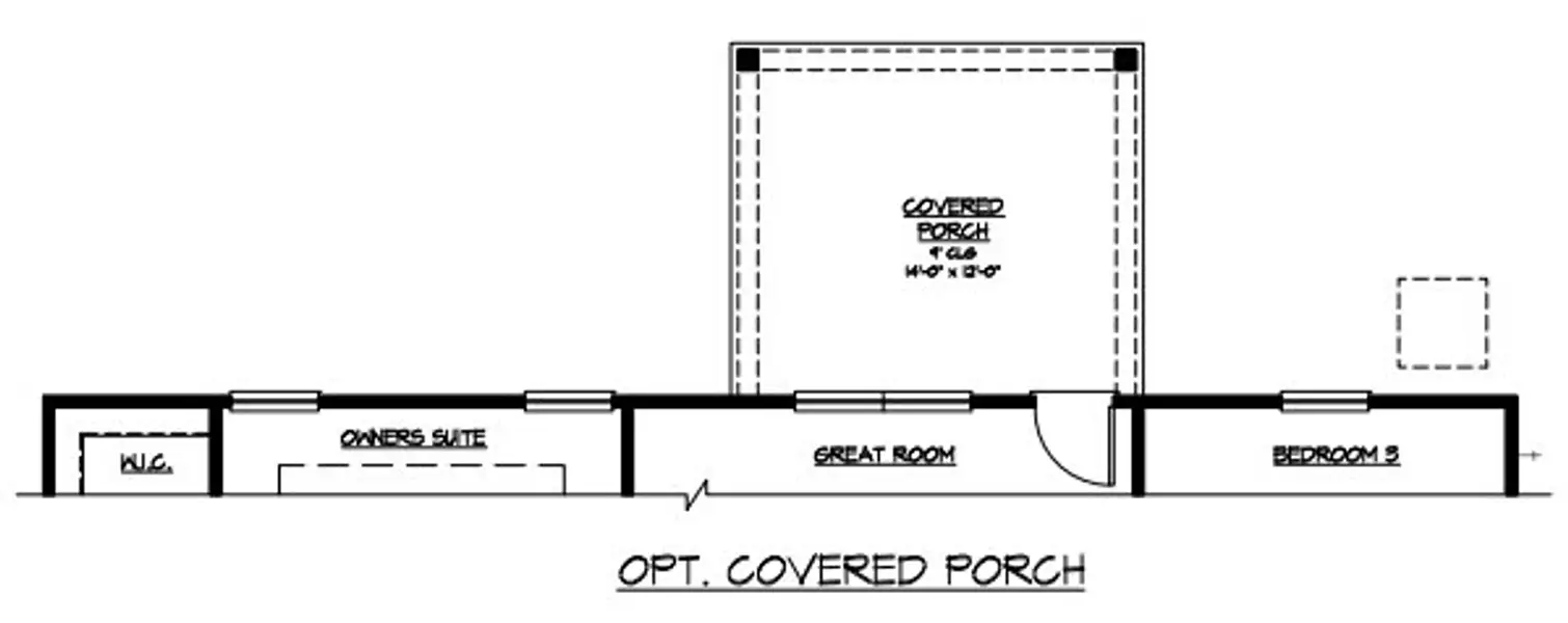 Optional Covered Back Porch
