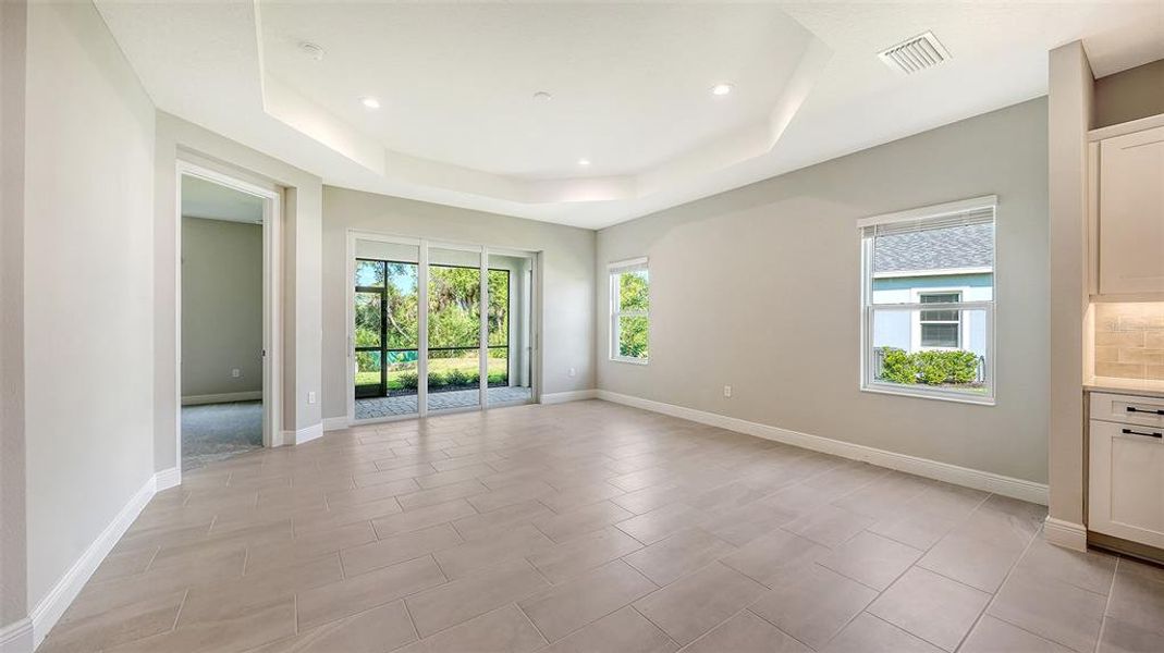 Spacious, unfurnished interior of a new home in Wildleaf at North River Ranch, Parrish (Image 27). Spacious, unfurnished interior of a new home in Wildleaf at North River Ranch, Parrish (Image 27).