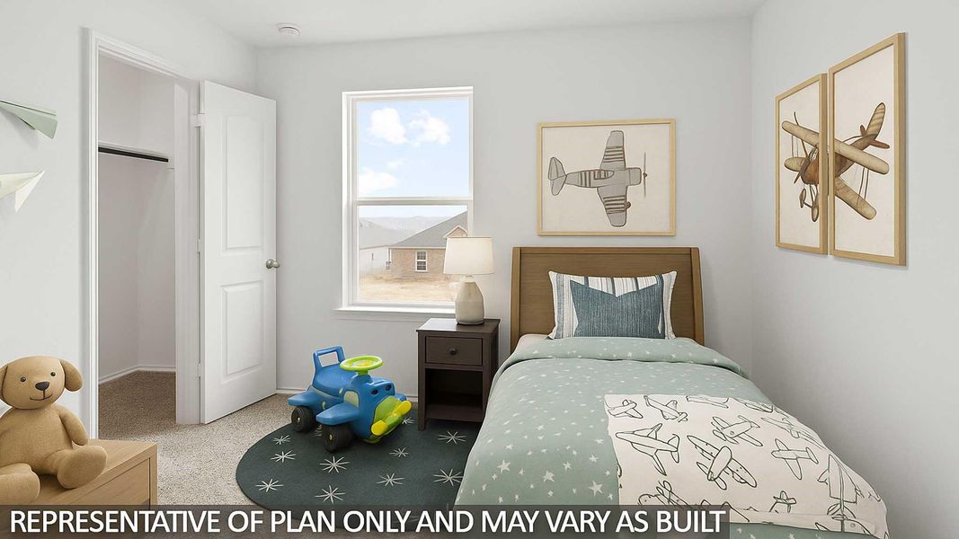 Furnished interior view inside a new home in Porters Mill, New Caney (Image 9).