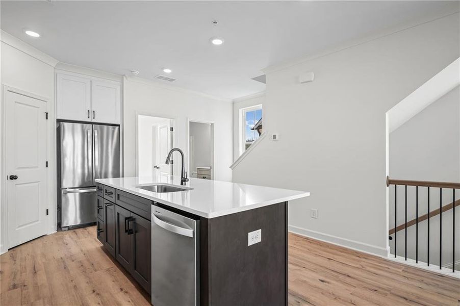 Furnished interior view inside a new home in The Village at River Green, Canton (Image 8).