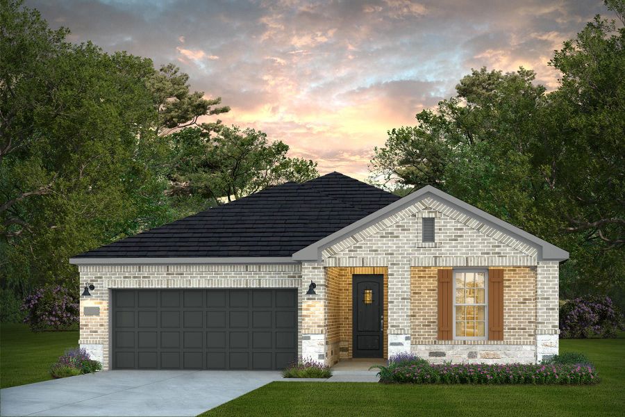 Representative exterior photo of a completed home built from the Prosperity by Del Webb in Del Webb Fulshear, Fulshear, TX (Image 20).