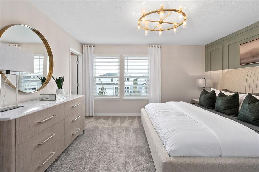 Furnished interior view inside a new home in The Cove at Nona Sound, Orlando (Image 13). Furnished interior view inside a new home in The Cove at Nona Sound, Orlando (Image 13).