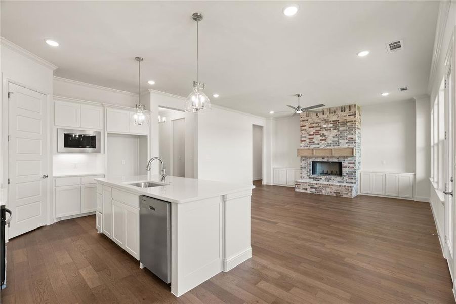 Furnished interior view inside a new home in , Decatur (Image 6).