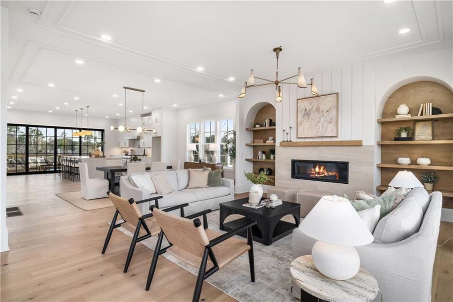 Furnished interior view inside a new home in , Milton (Image 9).