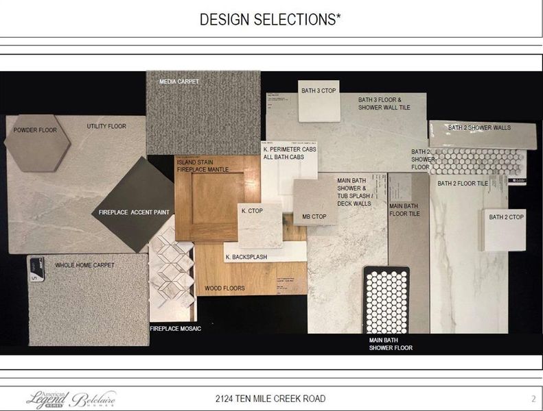 Representative photo of design selections for 2124 Ten Mile Creek Road