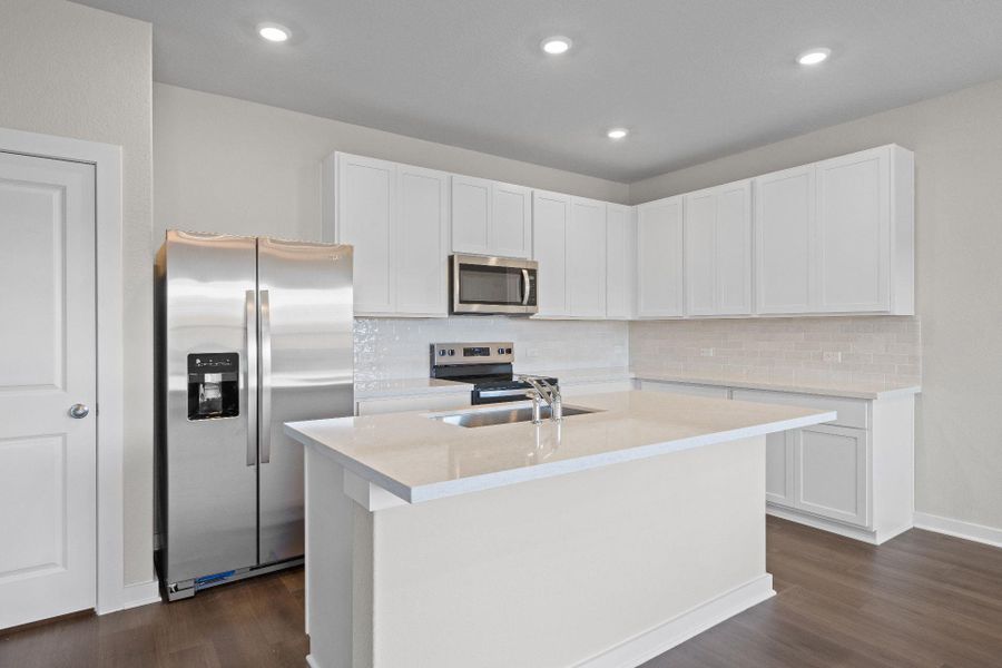 Center Island in Kitchen