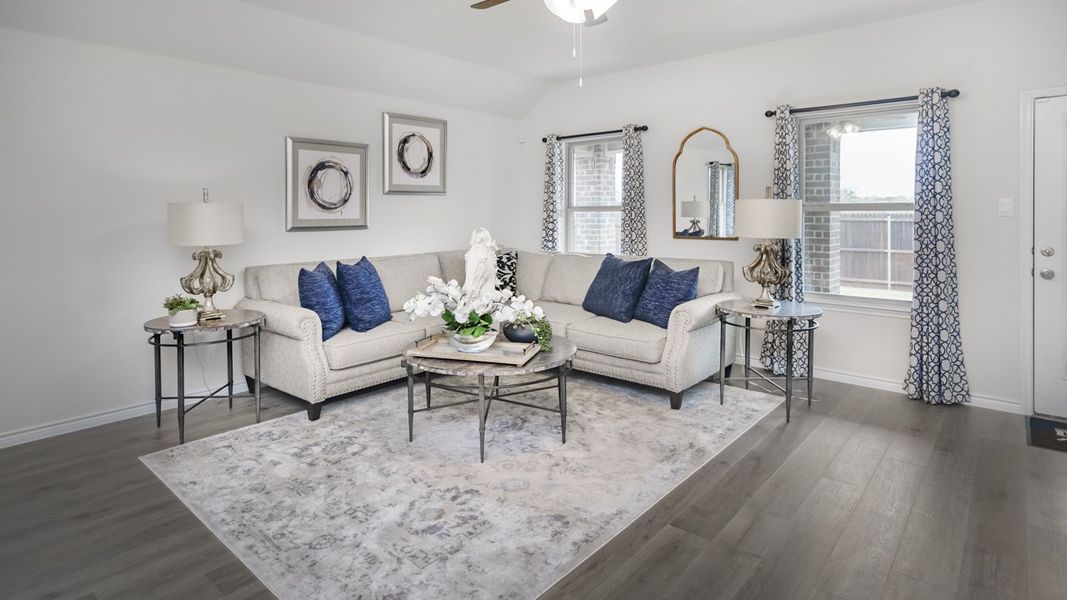 Representative furnished interior of a home built from the Zamboni by D.R. Horton in Liberty Crossing, Royse City (Image 6). Representative furnished interior of a home built from the Zamboni by D.R. Horton in Liberty Crossing, Royse City (Image 6).