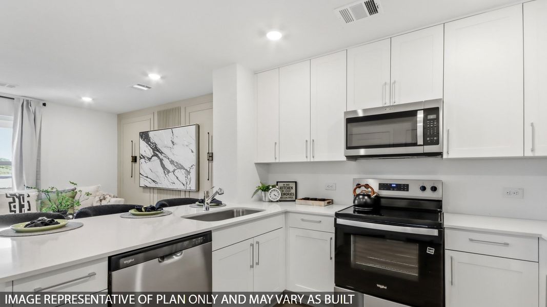 Furnished interior view inside a new home in Baron Village, Conroe (Image 8).