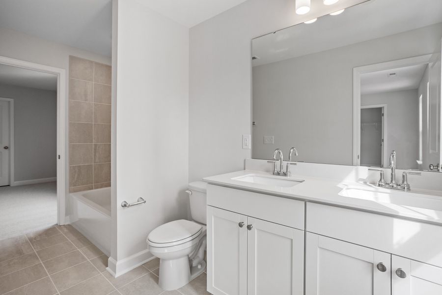 Furnished interior view inside a new home in Georgias Landing, Raleigh (Image 13).