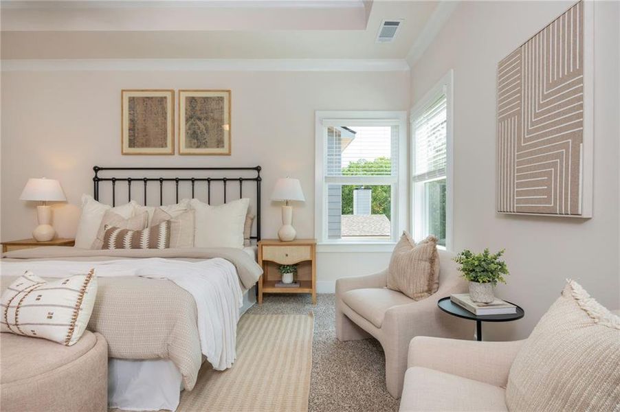 Furnished interior view inside a new home in , Flowery Branch (Image 56). Furnished interior view inside a new home in , Flowery Branch (Image 56).