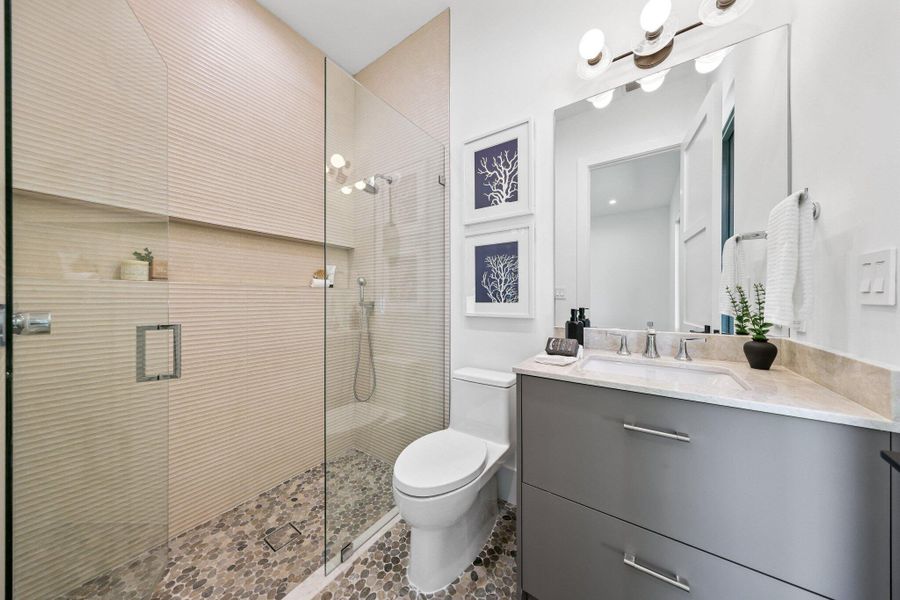 Furnished interior view inside a new home in , Boca Raton (Image 9). Furnished interior view inside a new home in , Boca Raton (Image 9).