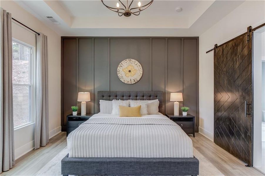 Furnished interior view inside a new home in , Suwanee (Image 16).