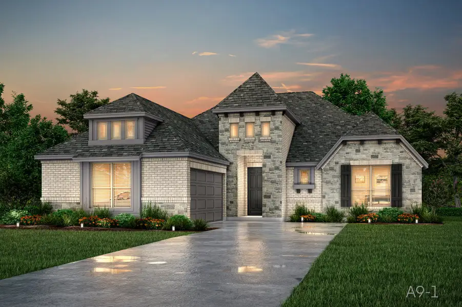 Representative exterior photo of a completed home built from the Winston by John Houston Homes in Chapel Ridge, Lorena, TX (Image 2). Representative exterior photo of a completed home built from the Winston by John Houston Homes in Chapel Ridge, Lorena, TX (Image 2).