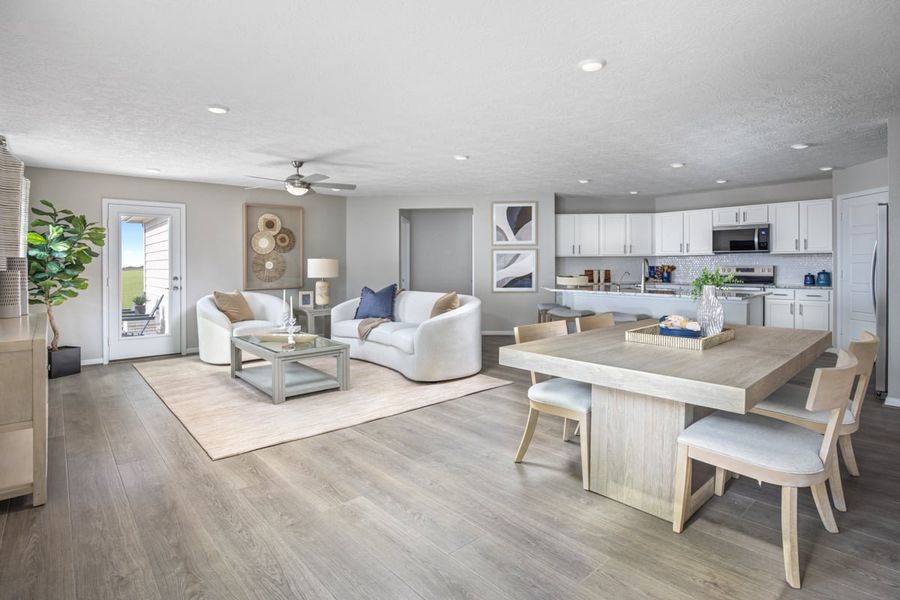 Representative furnished interior of a home built from the 1549 Modeled by KB Home in Madera Trails, New Caney (Image 4). Representative furnished interior of a home built from the 1549 Modeled by KB Home in Madera Trails, New Caney (Image 4).