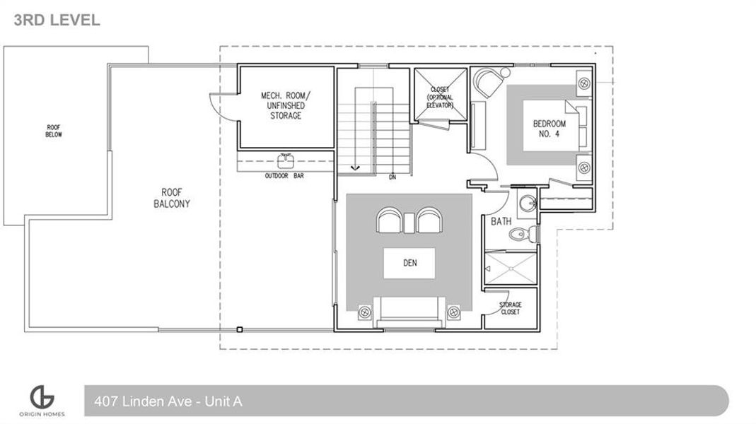 2D floor plan layout of this home in , Atlanta, GA (Image 5).