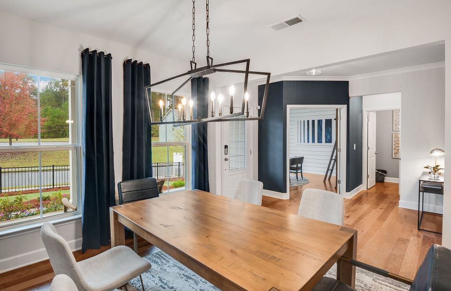 Representative furnished interior of a home built from the Woodward by Pulte Homes in Traditions of Braselton, Jefferson (Image 24).