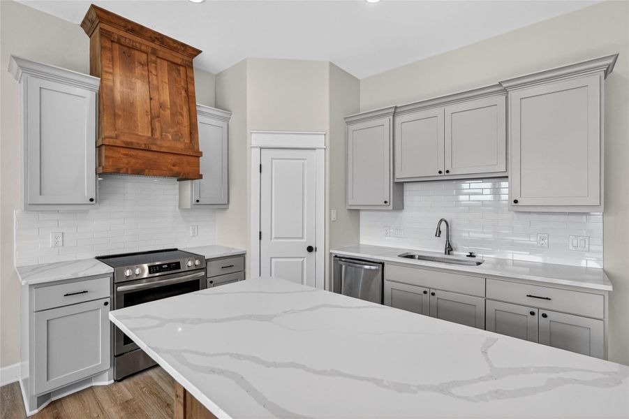 Furnished interior view inside a new home in , Snook (Image 10).