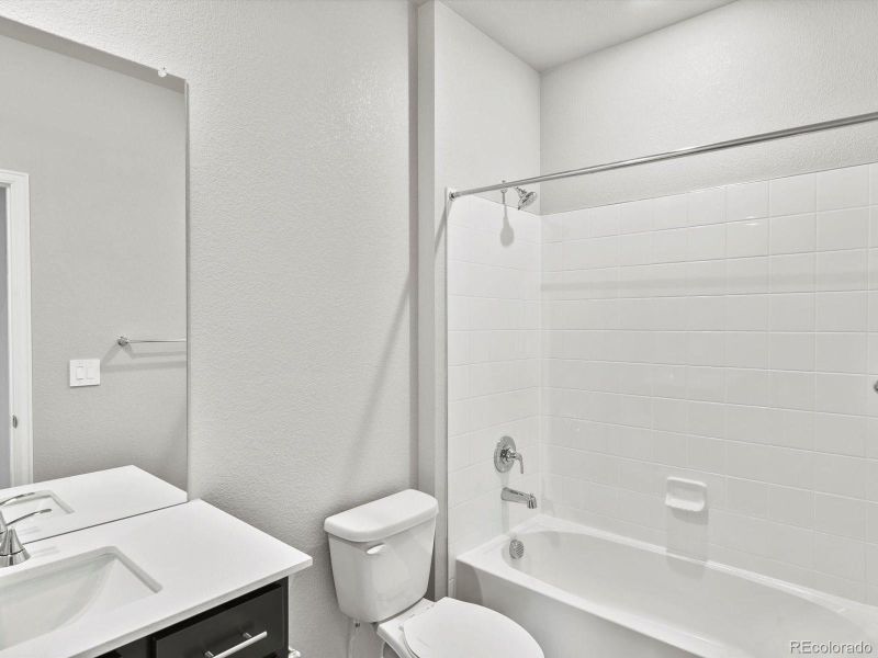 Furnished interior view inside a new home in Poudre Heights: The Alpine Collection, Windsor (Image 11).