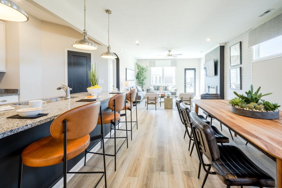 Representative furnished interior of a home built from the Wembley by Fischer Homes in Villas at Gold Creek, Dawsonville (Image 6).