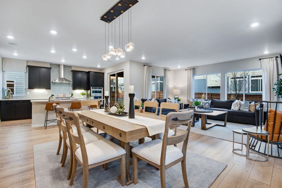 Furnished interior view inside a new home in Reunion, Commerce City (Image 14).
