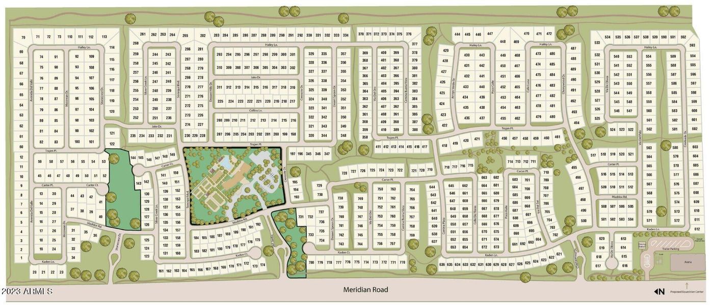 Ovation at Meridian - site map