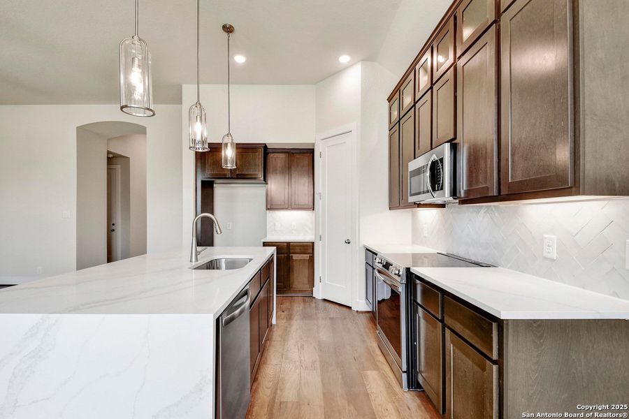 Furnished interior view inside a new home in Alsatian Oaks: 50ft. lots, Castroville (Image 6).