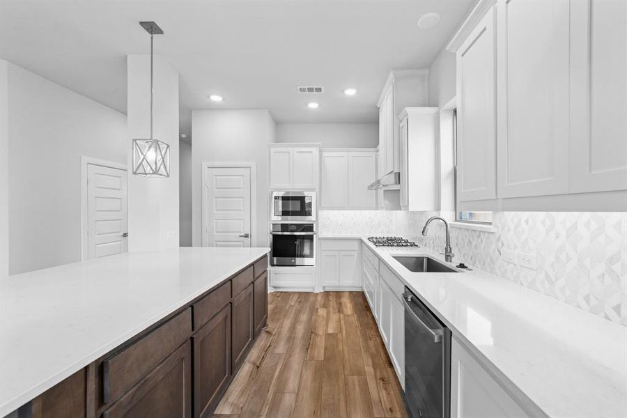 Furnished interior view inside a new home in Talia – Garden Series, Mesquite (Image 9).