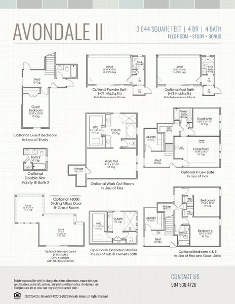 2D floor plan layout for the Avondale II by Riverside Homes in Hidden Creek at SilverLeaf, St. Augustine, FL (Image 51). 2D floor plan layout for the Avondale II by Riverside Homes in Hidden Creek at SilverLeaf, St. Augustine, FL (Image 51).