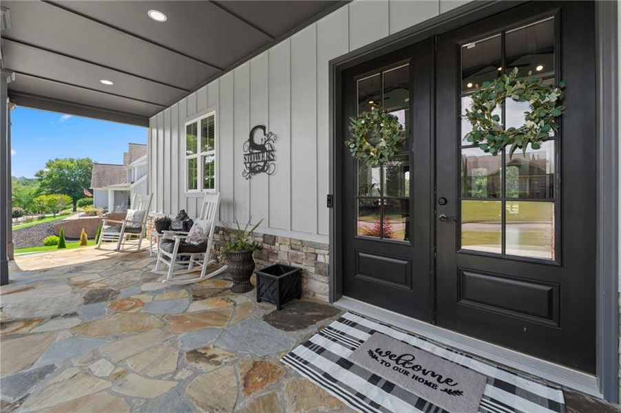 Exterior details and patio area of a home in , Dawsonville (Image 3).